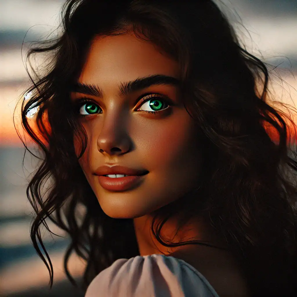 imagen de chica guapa generada con IA