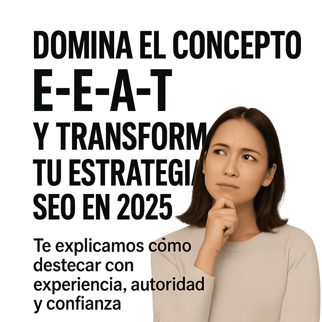 mujer pensando en los beneficios que tiene para su web aplicar los conceptos de EEAT