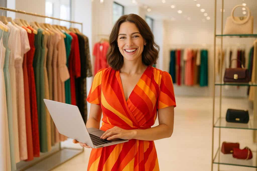 empresaria de Sevilla usando IA en su trabajo